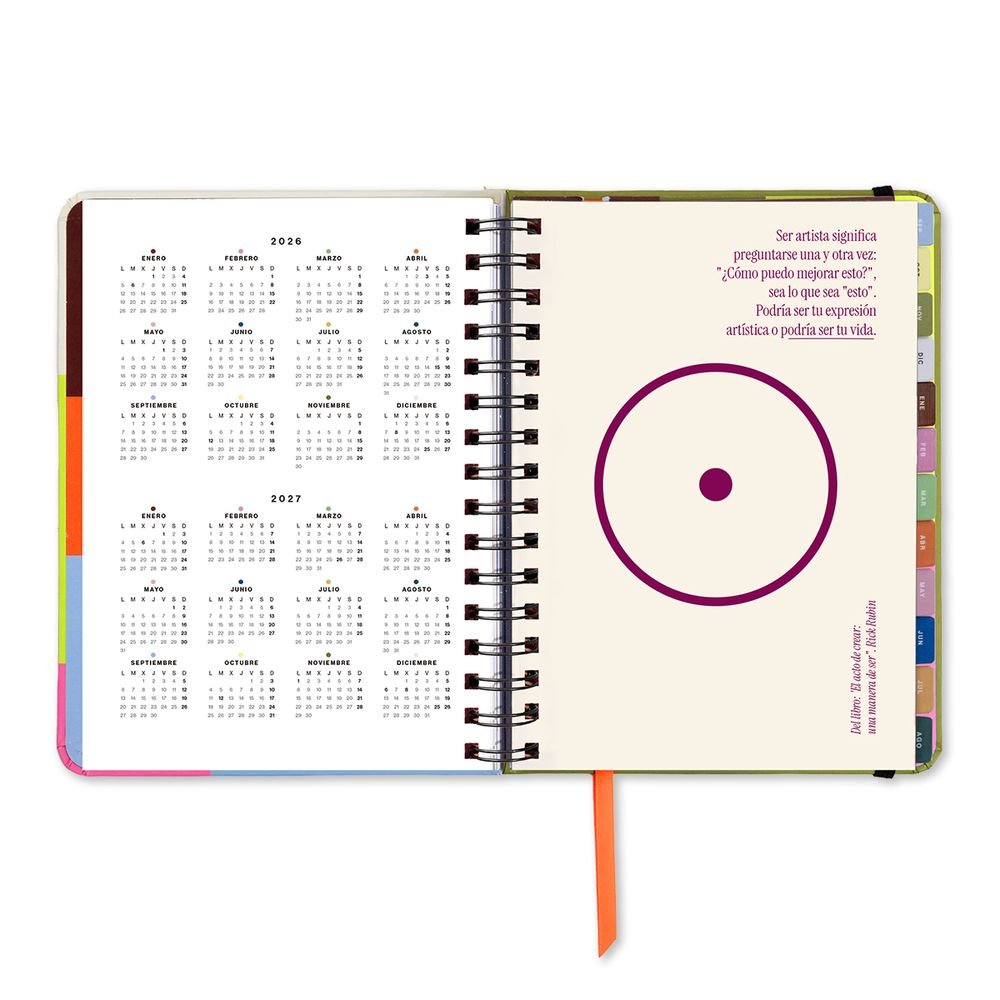Agenda escolar Profe con mucha clase semana vista 2026-2027 UO Agendas