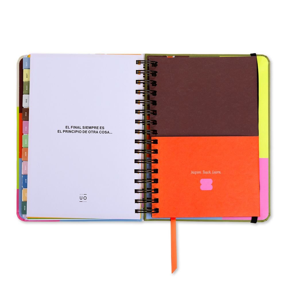 Agenda escolar Profe con mucha clase semana vista 2026-2027 UO Agendas