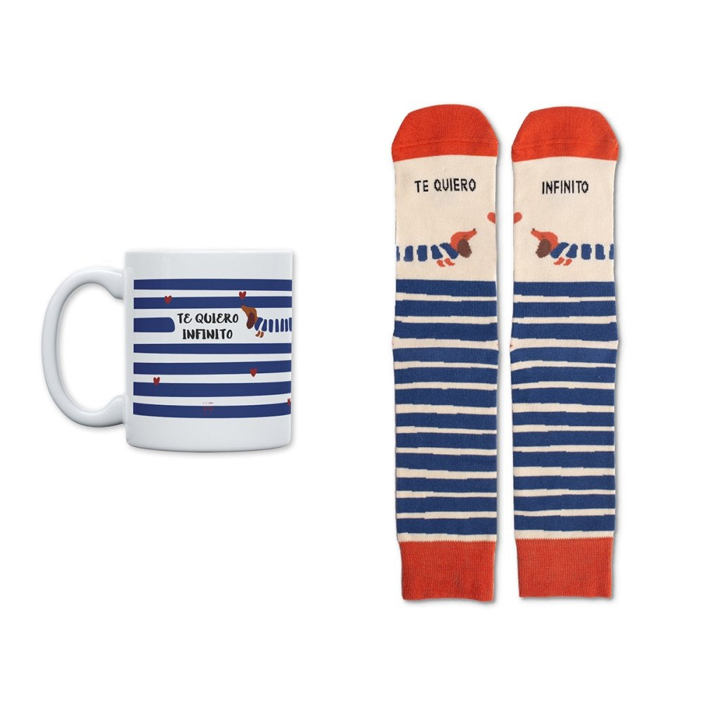 Kit Taza y Calcetines Te Quiero Infinito UO Imagen principal del producto