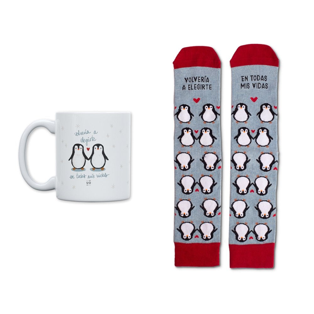 Kit Taza Calcetines Volvería Elegirte Todas Mis Vidas 42-46 UO Imagen principal del producto