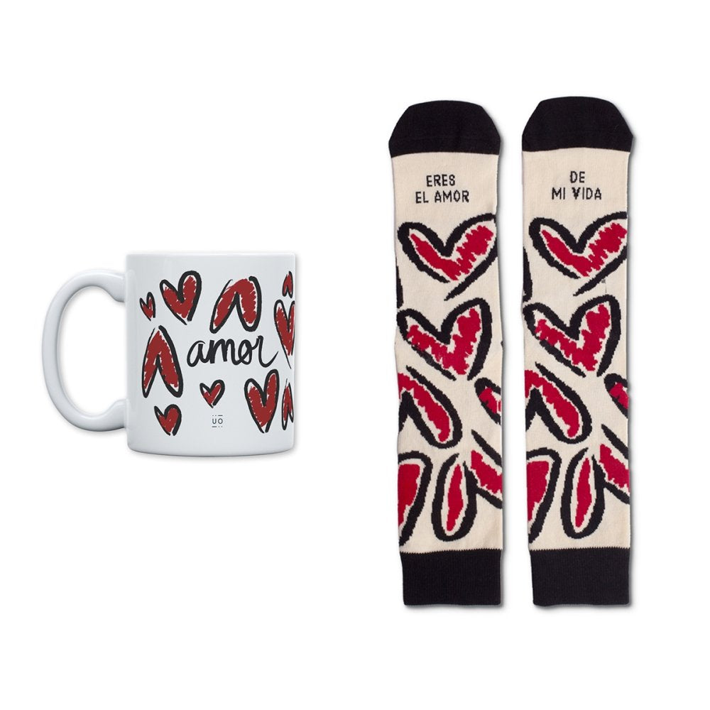 Kit Taza y Calcetines Eres el Amor de Mi Vida UO Imagen principal del producto