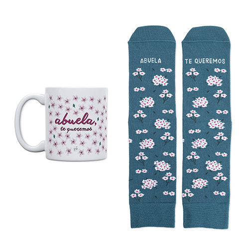 Kit Taza y Calcetines Abuela Te Queremos UO