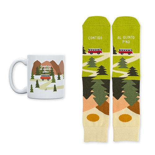 Kit Taza y Calcetines Contigo al Quinto Pino Camper UO