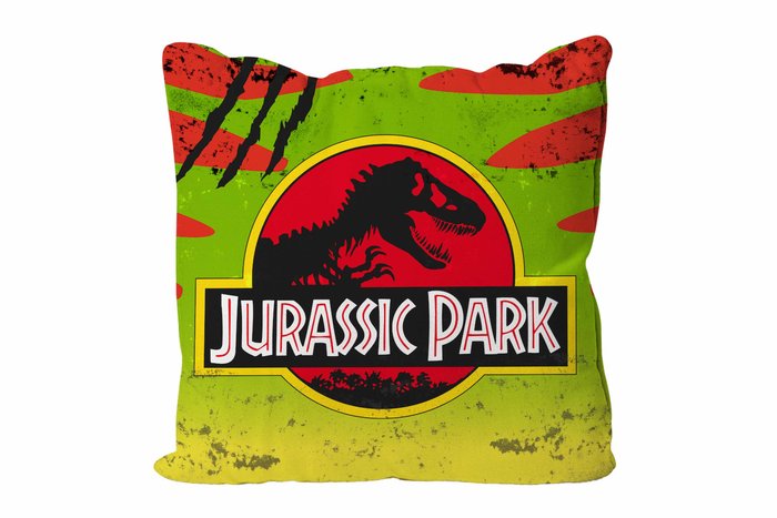 COJIN CUADRADO LOGO COCHE JURASSIC PARK | SD TOYS M | 1 UNIDAD | 8435450254291 Imagen principal del producto