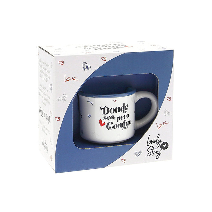 TAZA MINI 50 ML JUNTOS SOMOS LO MAS | LOVELY STORY | 1 UNIDAD | 8435458006786 Imagen principal del producto