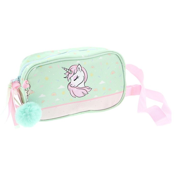 BOLSITO NIÑA CON LLAVERO POMPON UNICORNIO | LOVELY STORY | 1 UNIDAD | 8435458010639