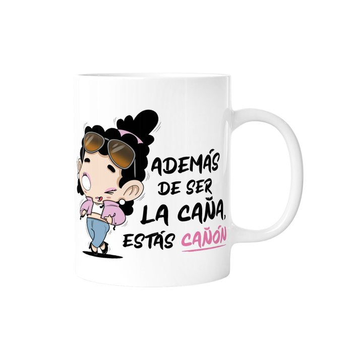 TAZA ADEMAS DE SER LA CAÑA ESTAS CAÑON | LOVELY STORY | ENVASE 2 UDS. UNIDAD | 8435458061792 Imagen principal del producto