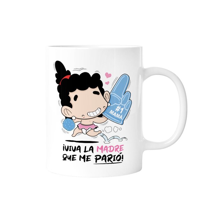 TAZA VIVA LA MADRE QUE ME PARIO | LOVELY STORY | ENVASE 2 UDS. UNIDAD | 8435458061853 Imagen principal del producto