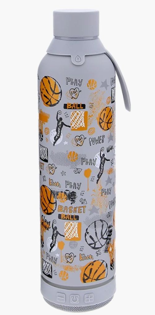 Botella 600ml con Altavoz Ice Basketball AUREA Imagen principal del producto