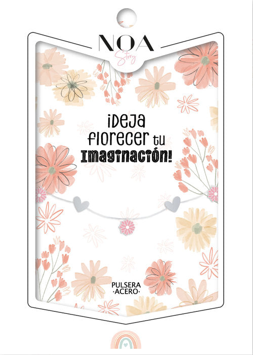 PULSERA FLORES ACERO PLATEADO DEJA FLORECER TU IMAGINACION | LOVELY STORY | 1 UNIDAD | 8435458081424 Imagen principal del producto