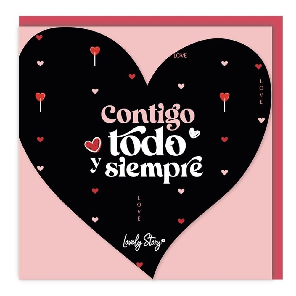 Tarjeta Felicitacion Contigo Todo y Siempre Lovely Enamorados Imagen principal del producto