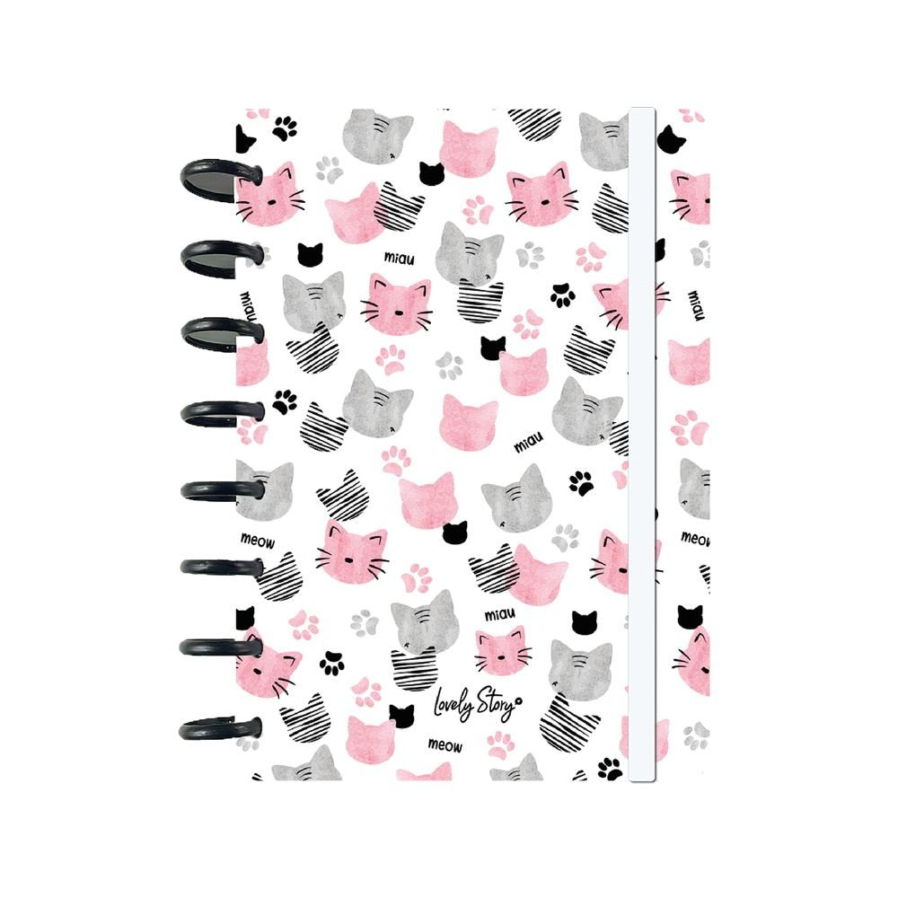 Cuaderno A5 Cuadricula Ice Miau Lovely Story Imagen principal del producto