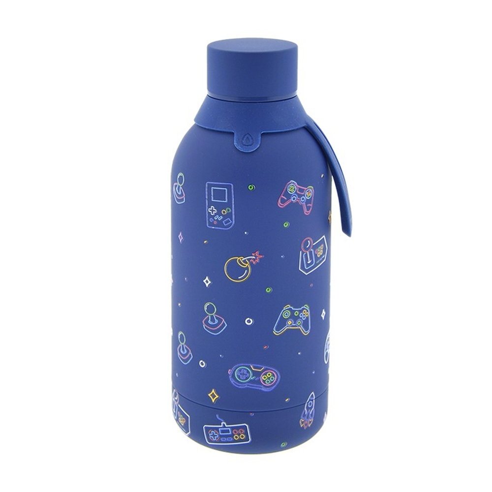 Botella Termica 500ml Dark Blue Neon Gamer Collection