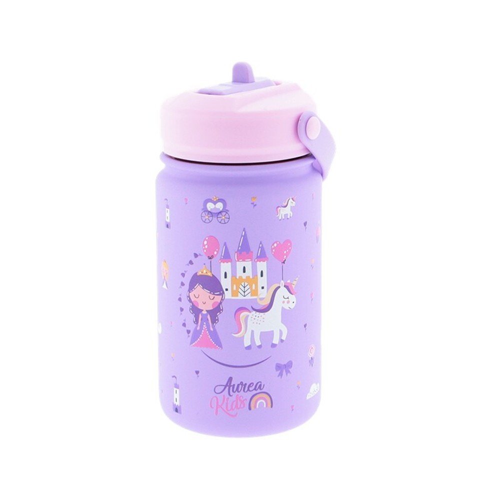 Botella acero 330ml con pajita Lilac Magic Kingdom
