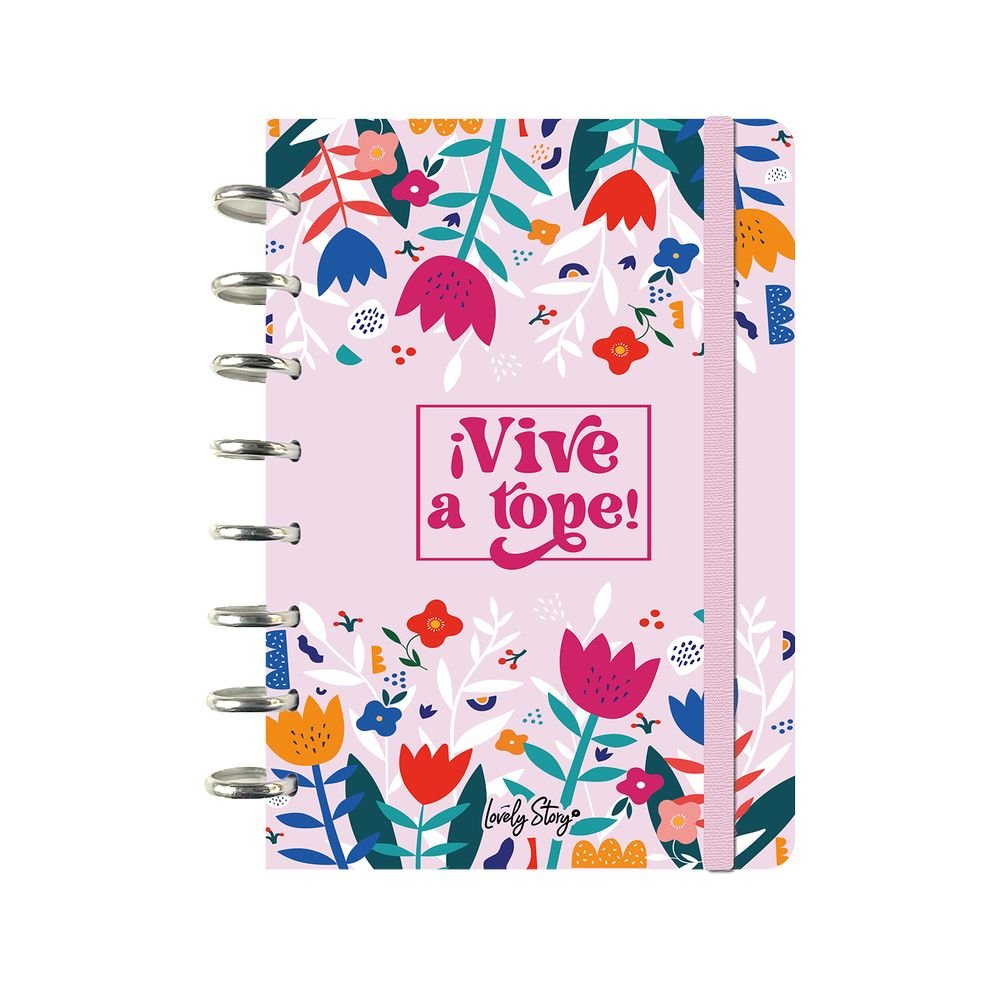 Libreta Anillas A5 Sistema de Discos Vive a Tope Lovely Story Imagen principal del producto