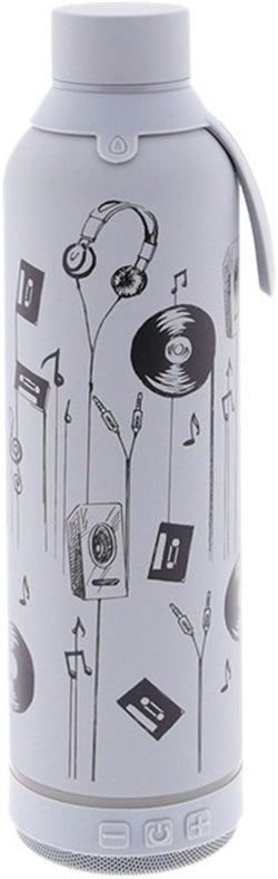 Botella con altavoz 600ml AUREA para música y bebida Imagen principal del producto