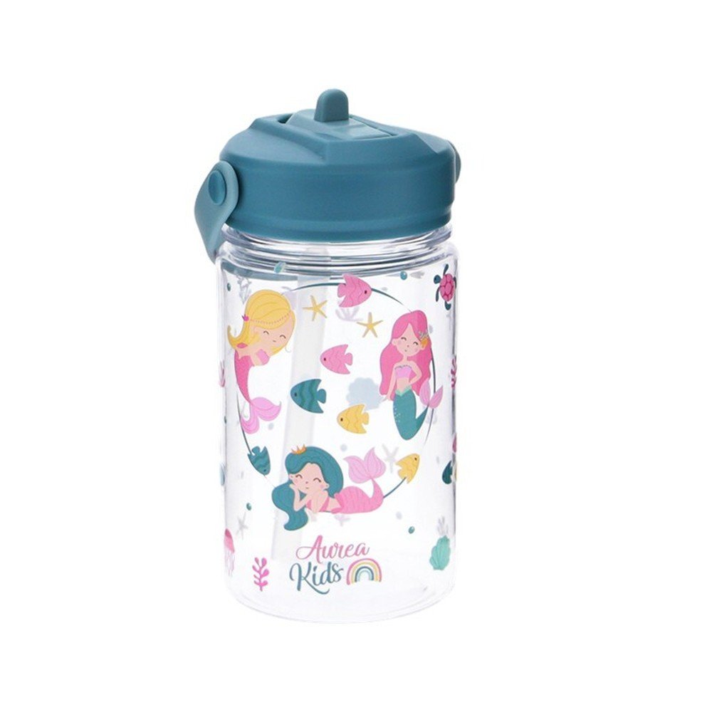 Botella Tritan 350ml con Pajita Emerald Mermaid Dreams Marca Imagen principal del producto