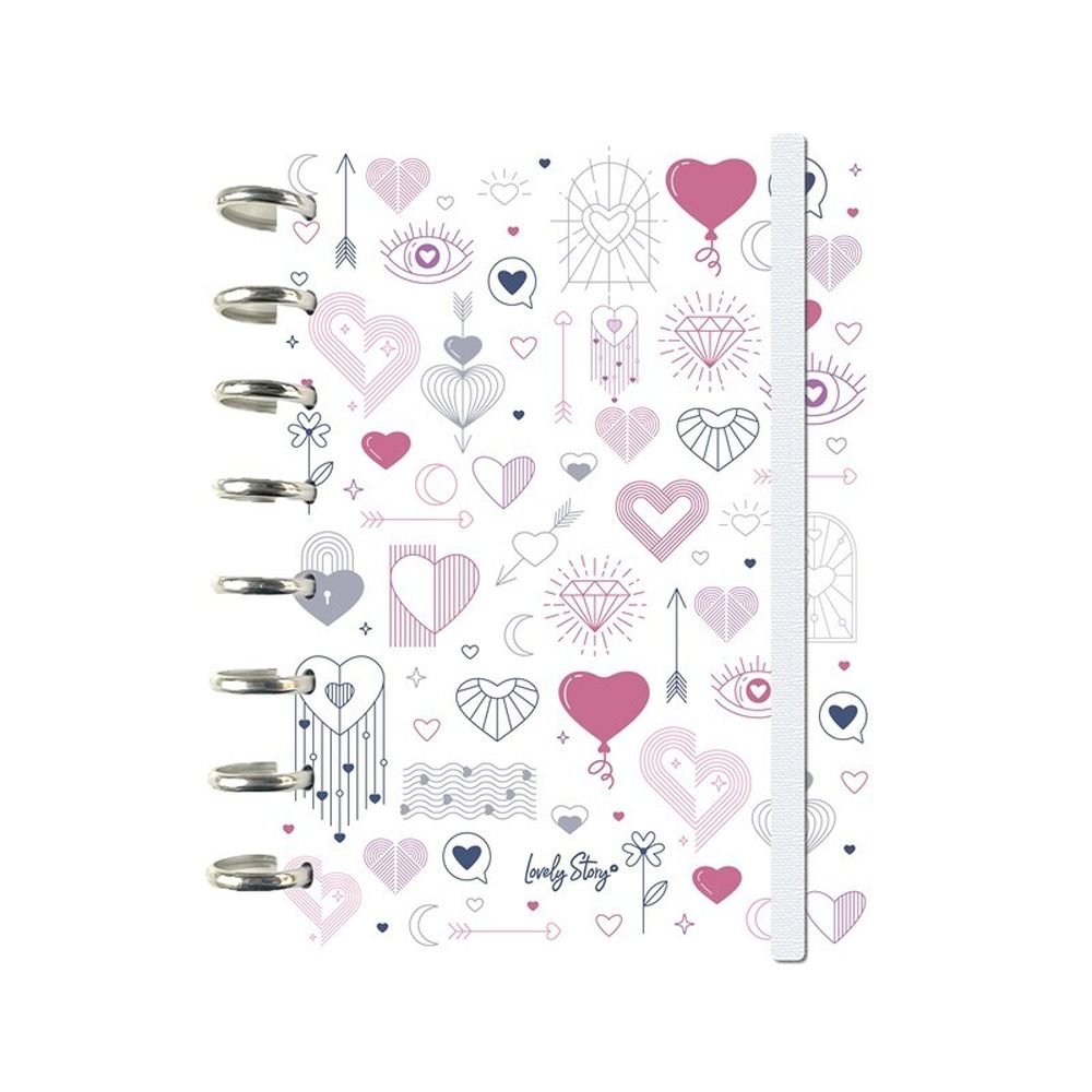Libreta Anillas A5 Sistema de Discos Mystic Love Lovely Story Imagen principal del producto