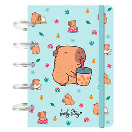Libreta Anillas A4 Mint Bubble Tea Capibara Lovely Story Imagen principal del producto