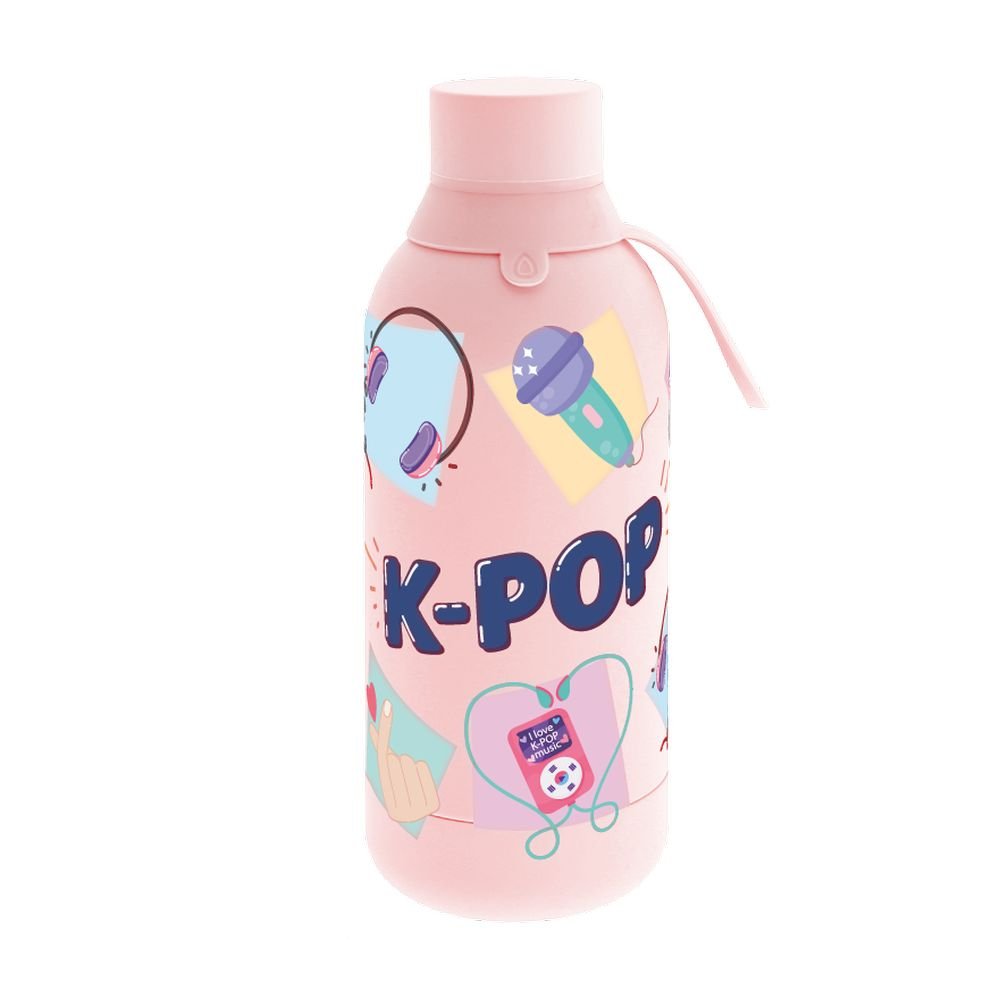 Botella Térmica 500ml Coral Pink K-pop Lovely Story