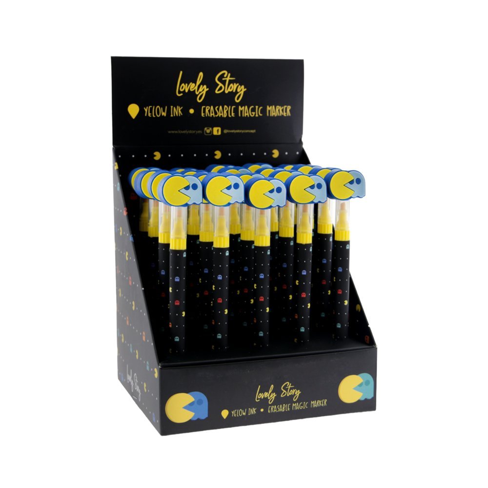 Expositor 20 Marcador Borrable Yellow Retro Pixel Lovely Story