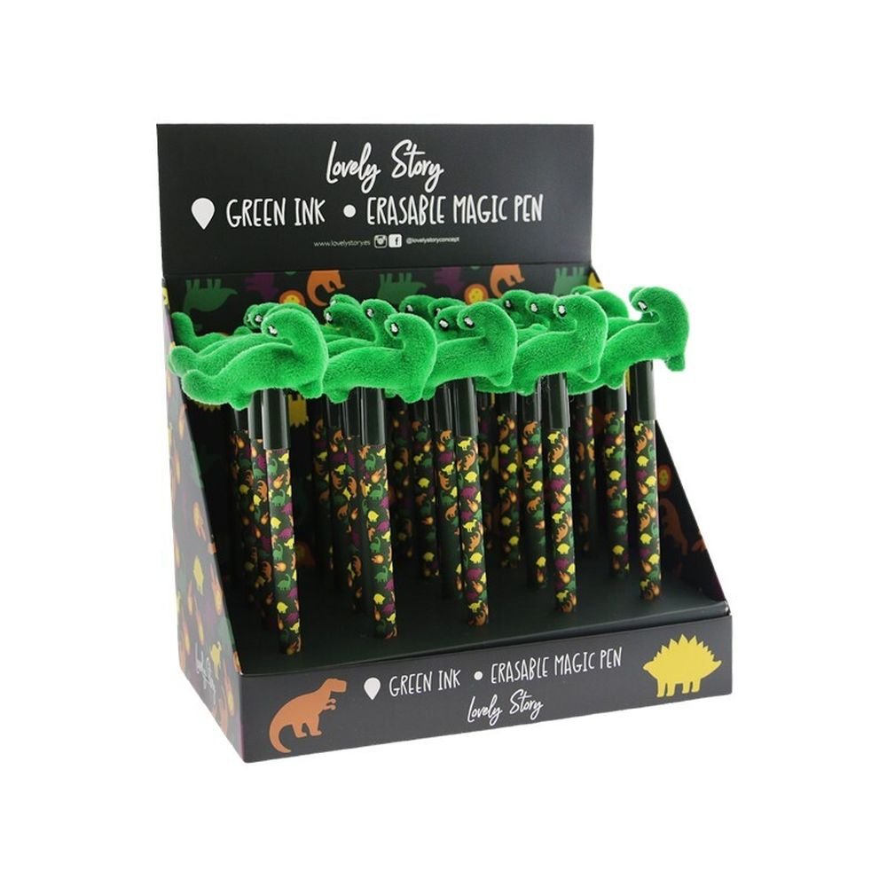 Expositor 20 Bolígrafo Borrable Green Saurus Lovely Story Imagen principal del producto