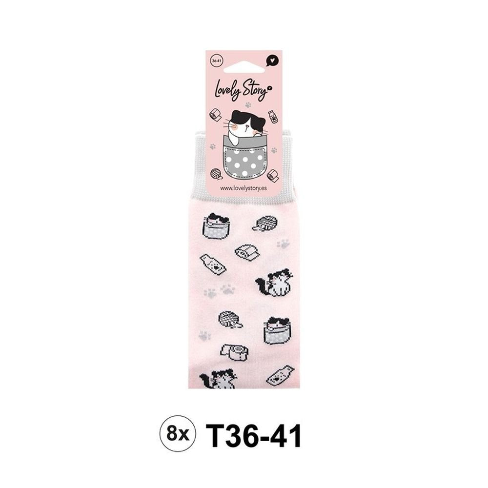 Calcetines Pink Kitty Lovely Story Pack 2 unidades