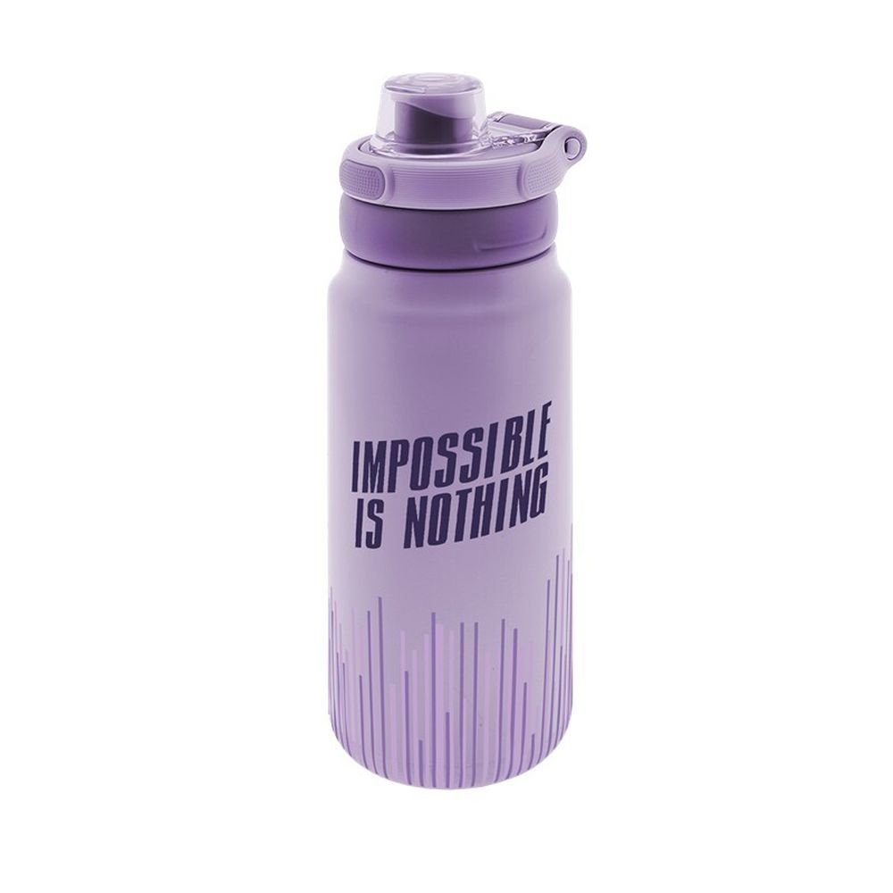 Botella Térmica Sport 750ml Impossible is Nothing Lilac Marca Lovely