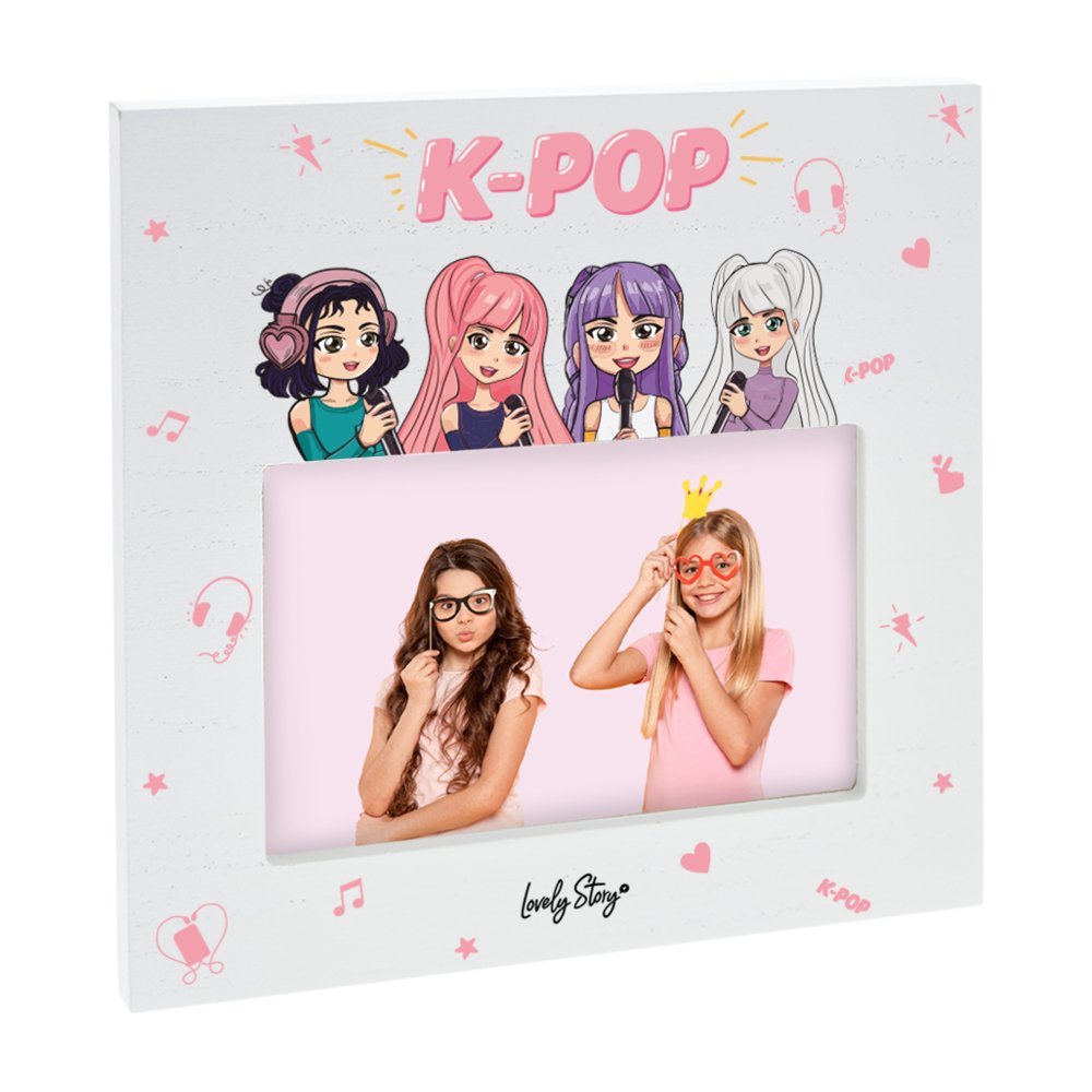 Marco de Fotos White K-pop Lovely Story