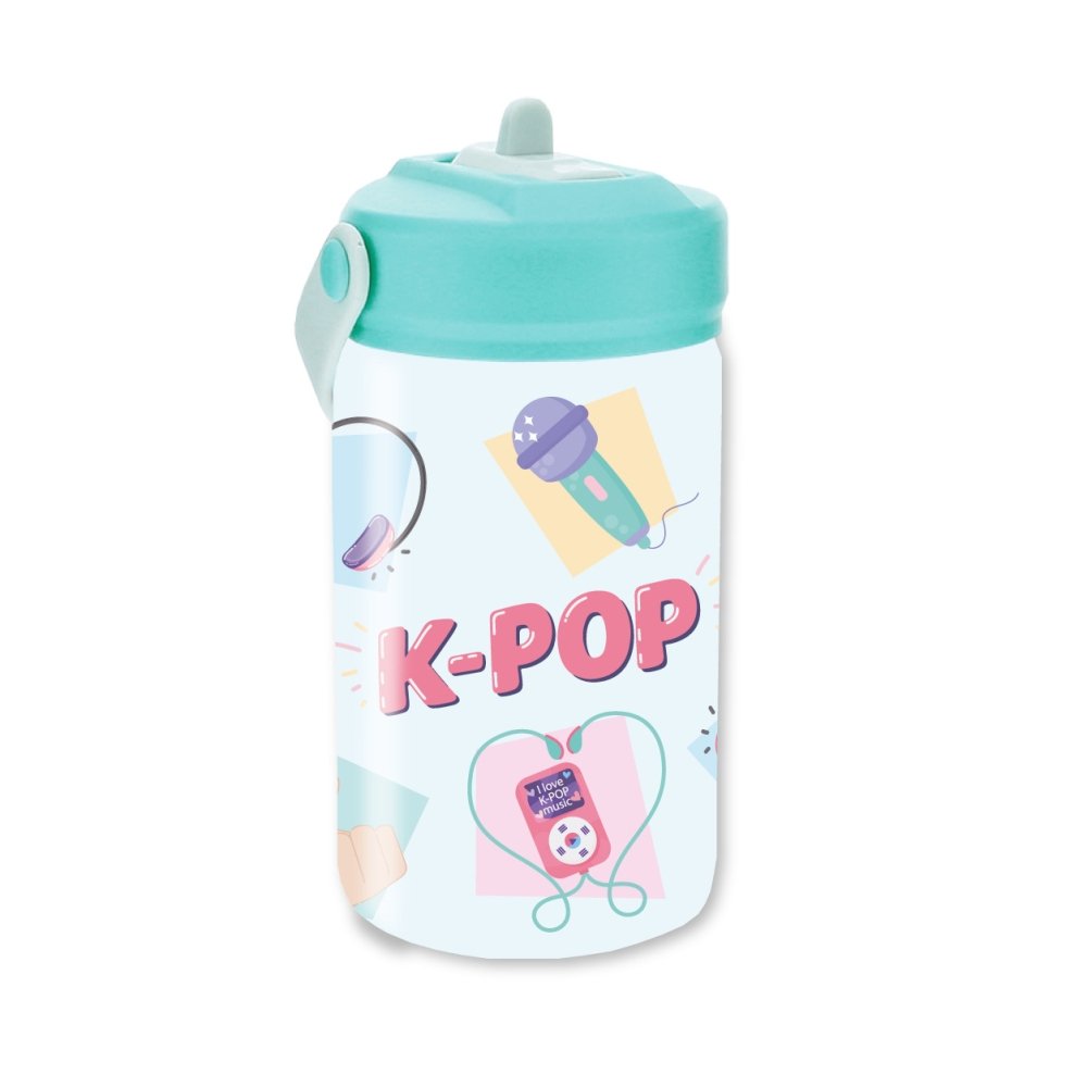 Botella Tritan 350ml Mint K-pop Marca Botellas Lovely