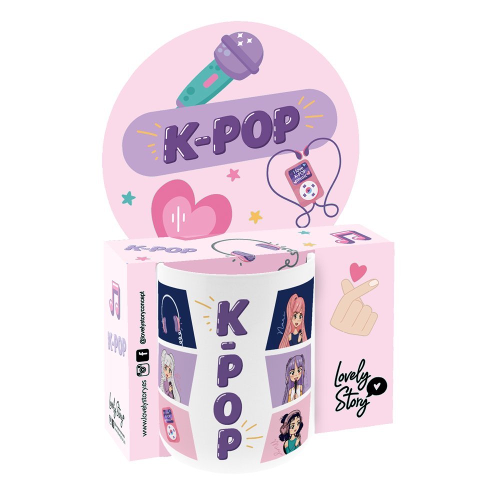 Taza Cerámica 330 ml K-pop Stars Lovely Story Imagen principal del producto