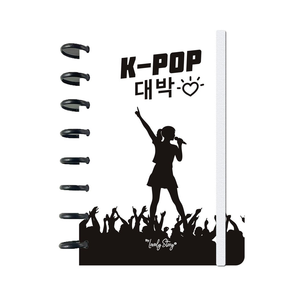 Libreta Anillas A5 100 Hojas Cuadricula Ice K-pop Wave Lovely Story