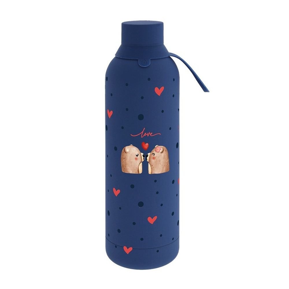 Botella Térmica Cerámica Dos Tapones 750 ml Bear Match Botellas Lovely