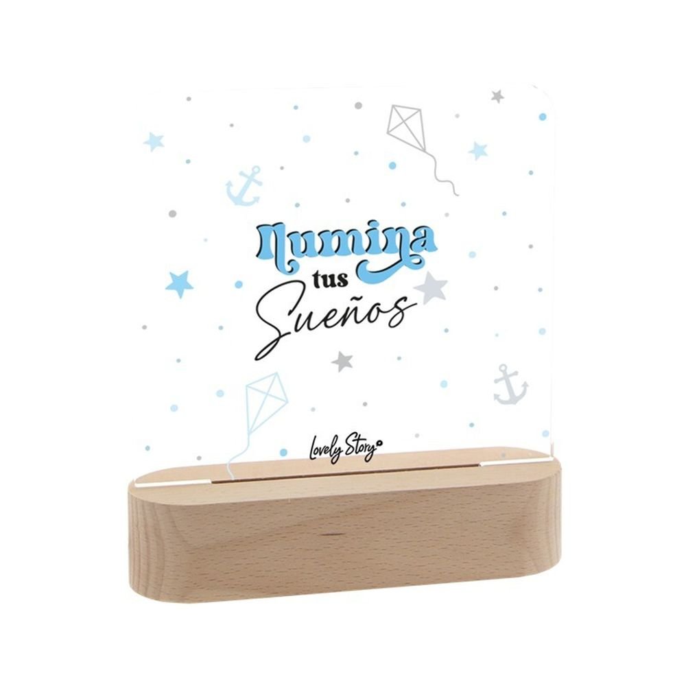 Lampara madera personalizable Ilumina tus sueños LOVELY COMUNION Imagen principal del producto