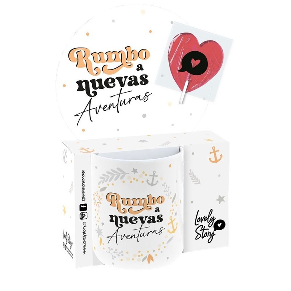 Taza 330 ML con Piruleta Rumbo a Nuevas Aventuras Imagen principal del producto