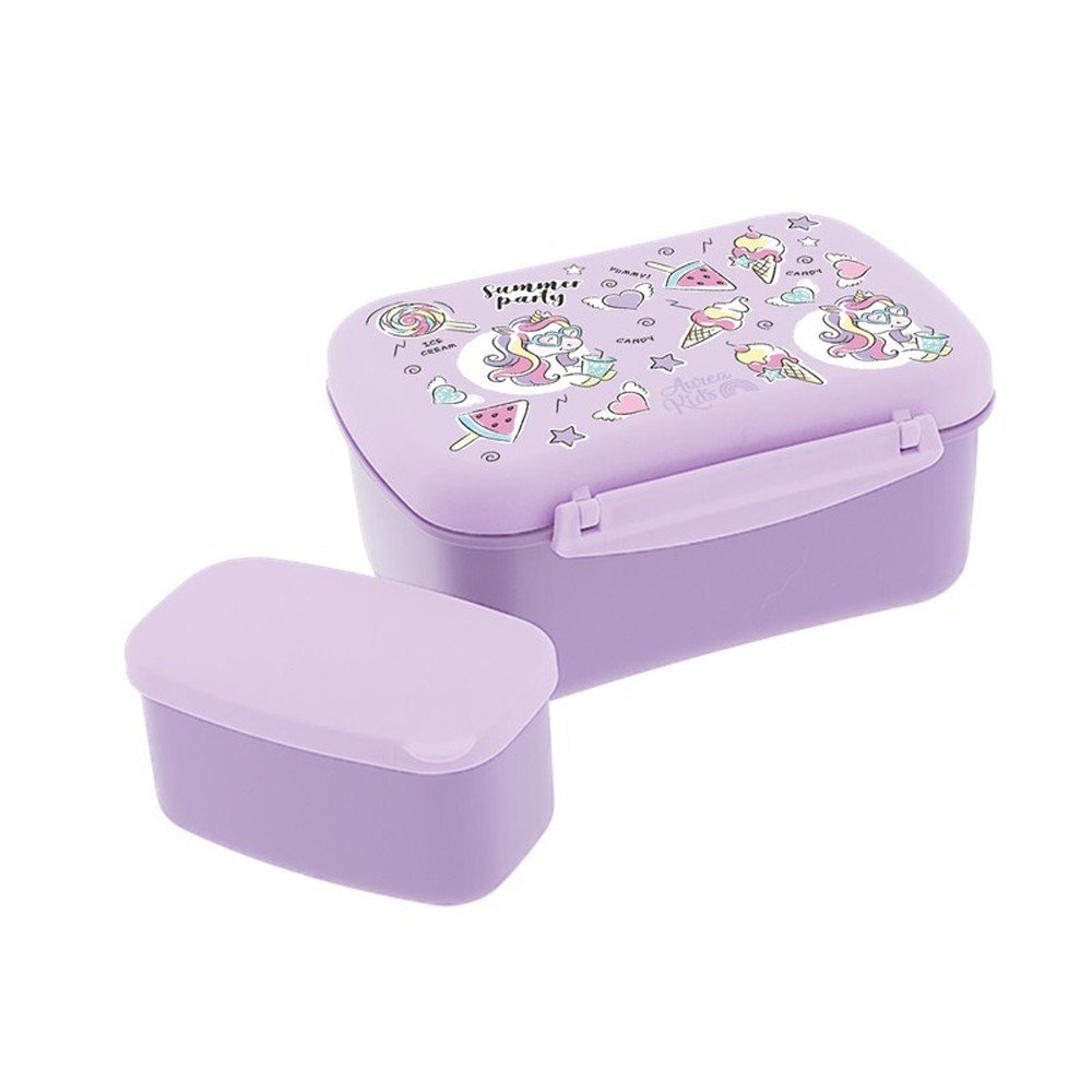 Sandwichera Hermetica Lilac Unicorn Party Marca Aurea Imagen principal del producto