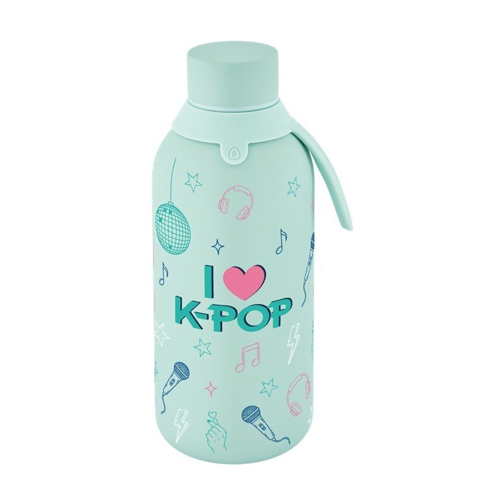 Botella Térmica Interior Cerámico 500ml Mint K-pop Marca Lovely Imagen principal del producto