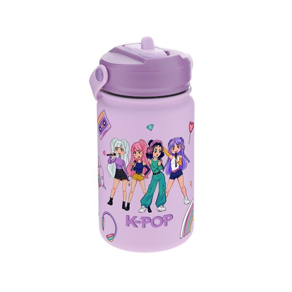 Botella térmica con pajita 330ml Lilac K-Pop