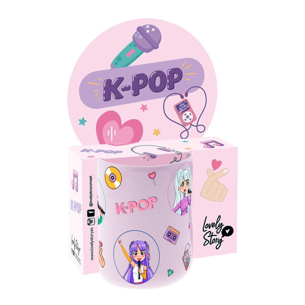 Taza 330 ml Lilac K-pop Lovely Story