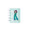 Libreta Anillas A6 Discos Cuadricula Mint K-pop Marca Lovely Story