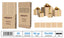 Expositor 50 Rollo Papel Regalo Kraft Angel Europa 70x200 cm