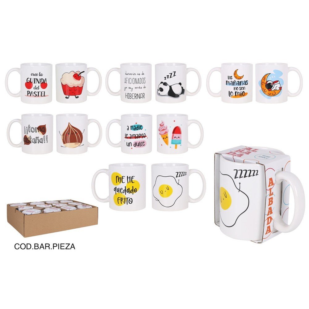 Taza 350 cc Surtidas Inde Soler - Pack 12 unidades