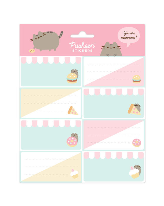 ETIQUETAS ESCOLARES PUSHEEN FOODIE COLLECTION | 10 UNIDADES | (GRUPO ERIK EDITORES) Imagen principal del producto