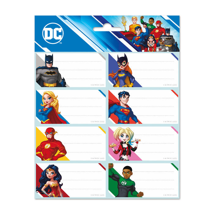 ETIQUETAS ESCOLARES DC COMICS BATMAN | 10 UNIDADES | (GRUPO ERIK EDITORES)