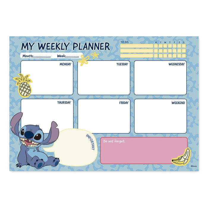 Bloc Planificador Semanal A4 Disney Stitch Tropical Imagen principal del producto