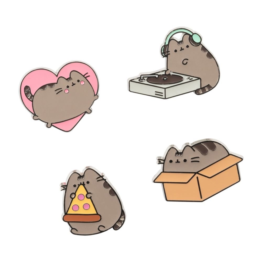 SET DE 4 PINS PUSHEEN | GRUPO ERIK ME | 1 UNIDAD | 8435497297923 Imagen principal del producto