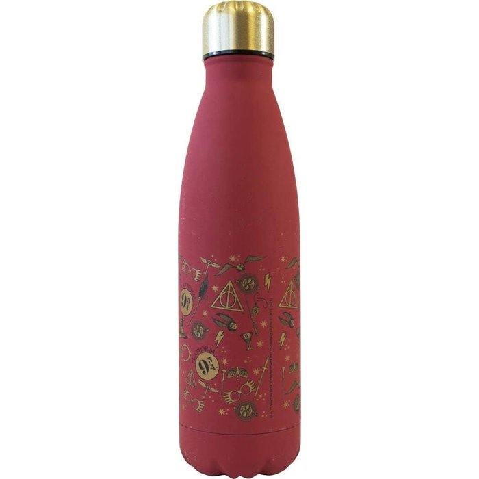 CANTIMPLORA ACERO INOXIDABLE ROJA Y DORADA HARRY POTTER | KIDS LICENSING | 1 UNIDAD | 8435507860697 Imagen principal del producto
