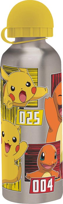 BOTELLA ALUMINIO 500ML SURTIDO 3 DISEÑOS POKEMON | KIDS LICENSING | 1 UNIDAD | 8435507860840 Imagen principal del producto