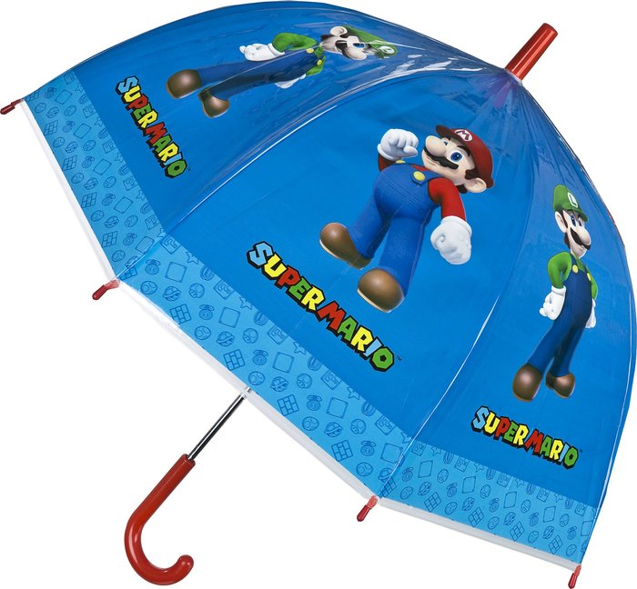 PARAGUAS 46CM MANUAL SUPER MARIO | KIDS LICENSING | 1 UNIDAD | 8435507867986 Imagen principal del producto