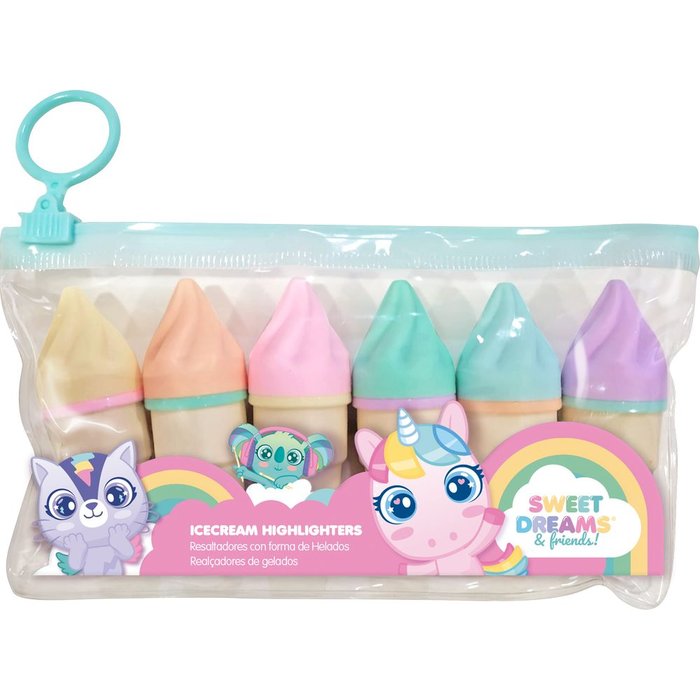 Subrayadores con Forma de Helado en Bolsa Sweet Dreams KIDS LICENSING